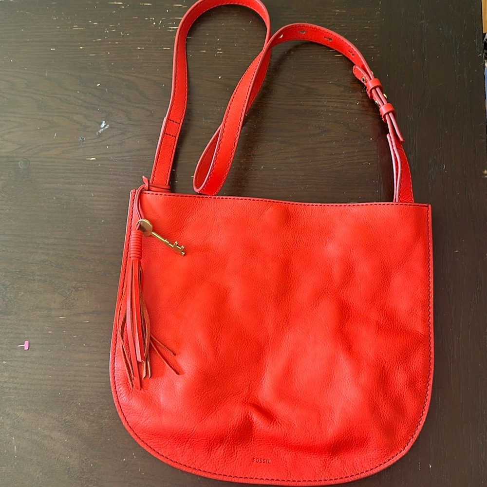 Fossil Leather Crossbody Bag